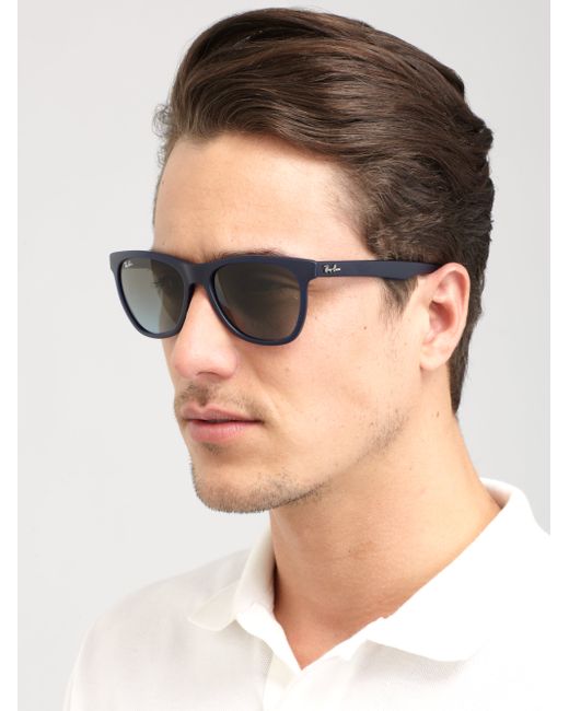 Ray-Ban Oversized Wayfarer Sunglasses in Blue for Men | Lyst
