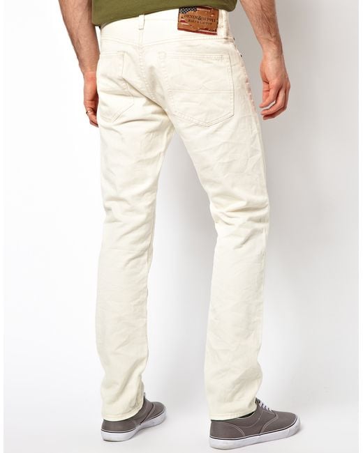 Ralph Lauren Slim Jeans in Off White 