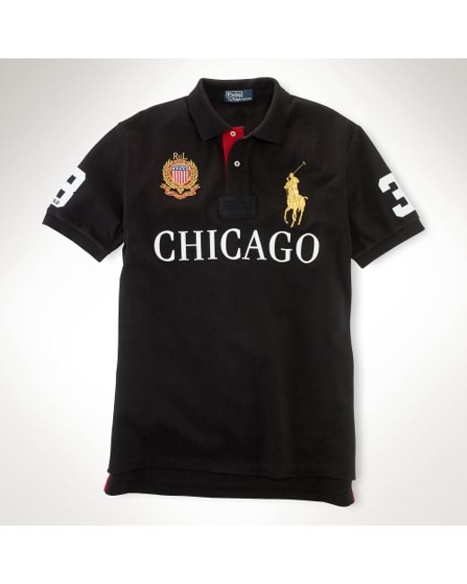 Polo Ralph Lauren Classic Fit Big Pony City Polo in Black for Men | Lyst