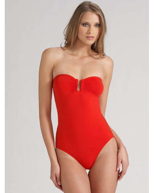 Eres Cassiopee One-piece Swimsuit in Red | Lyst