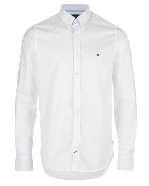 Tommy Hilfiger Button Down Shirt in White for Men | Lyst