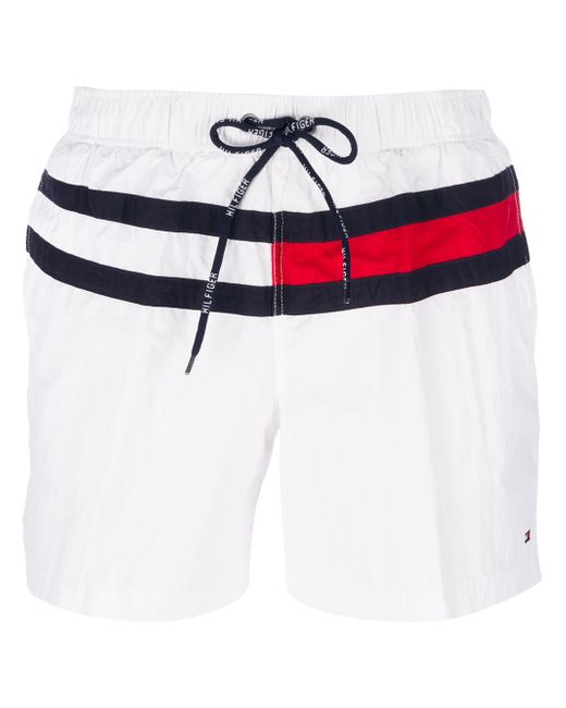 white tommy hilfiger shorts men