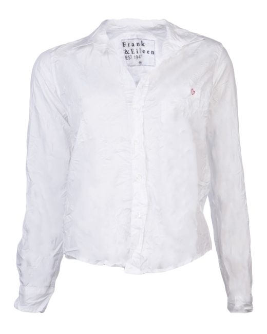 フランク＆アイリーン 白コットンシャツ S Frank&amp;Eileen BARRY Frank & Eileen Barry Long Sleeve Shirt in White