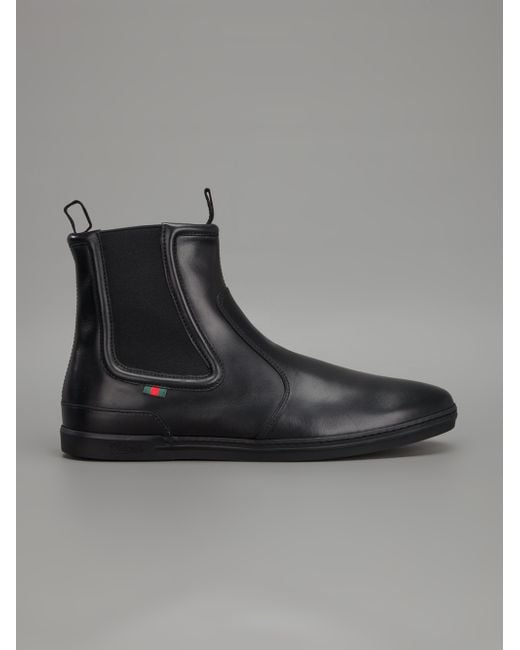 Gucci Sporty Chelsea Boot in Black for Men Lyst