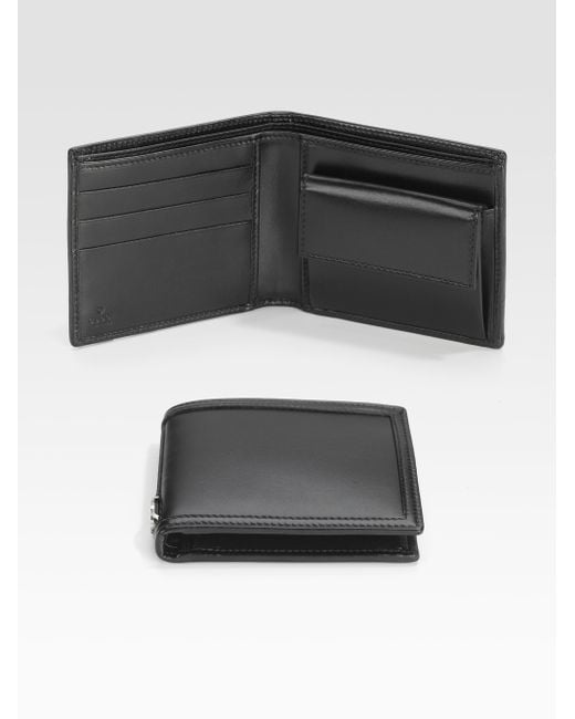 Gucci Coin Pocket Wallet in Black for Men