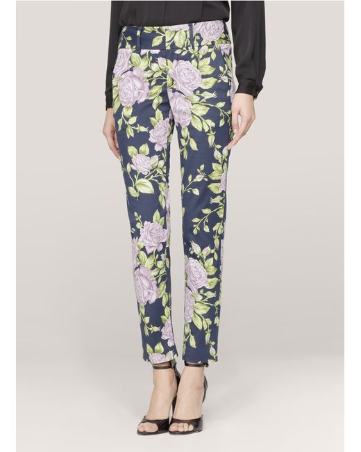 Bone Malin Floral Print Skinny Pants 