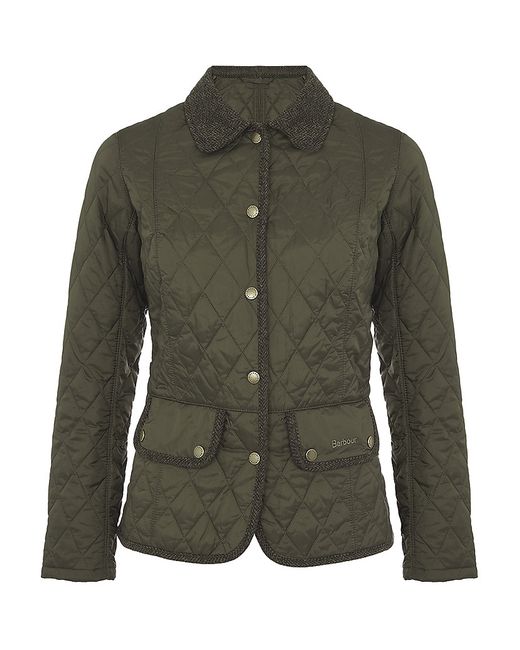 Barbour Green Vintage Tweed Quilted Jacket