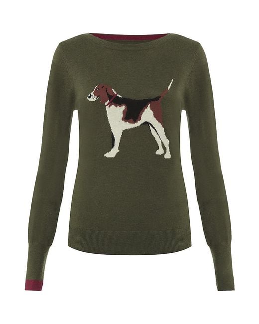 Joules Beagle Sweater in Green Lyst Canada