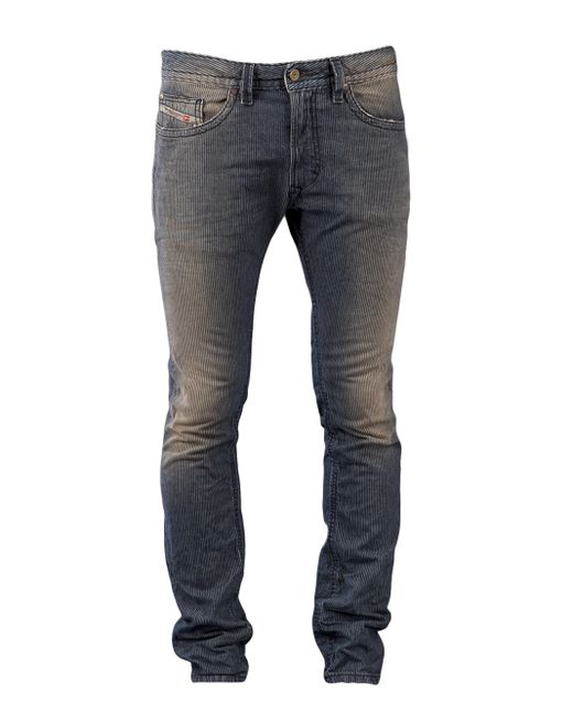DIESEL Blue Thavar Stripe Trousers for men