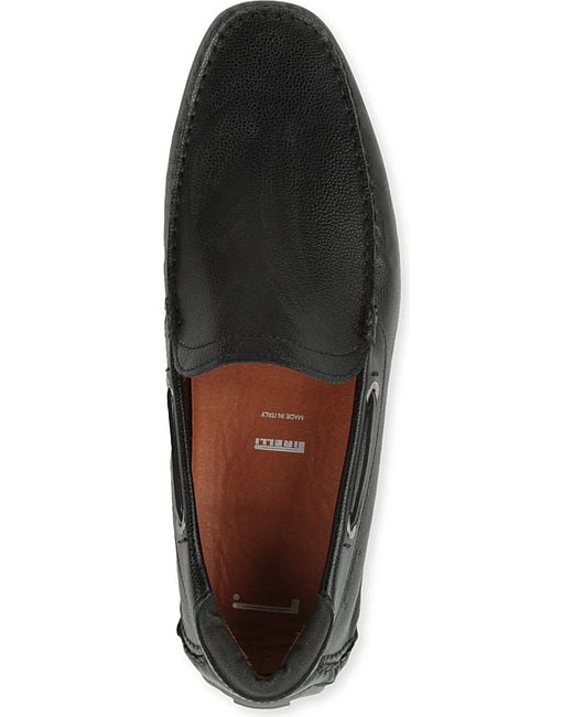 Pirelli PZero Black Clapton Leather Driving Shoes for men