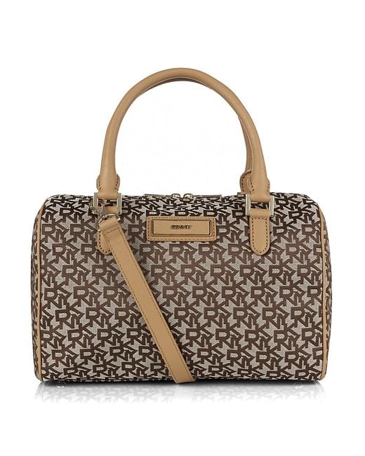 DKNY Brown Town Country Bowling Bag