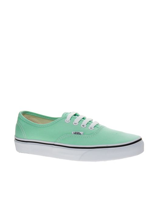 Vans Authentic Classic Mint Sneakers in Green | Lyst
