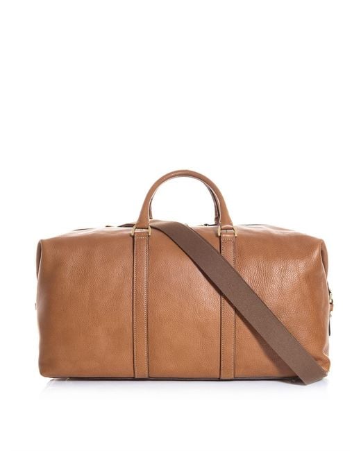 Mulberry Leather Clipper Bag in Tan 