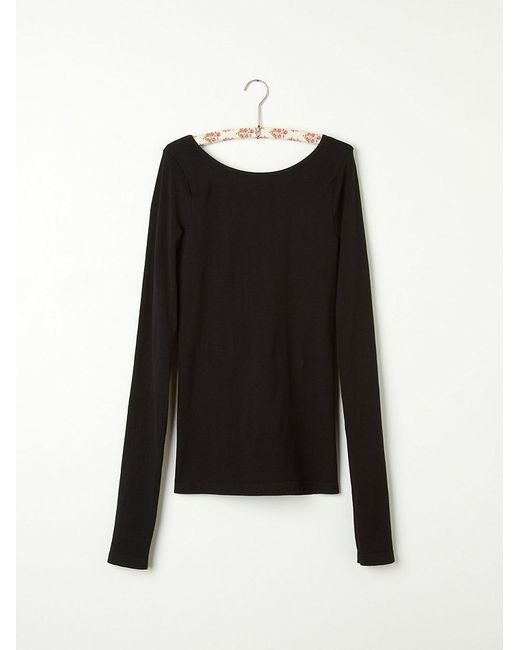 Free people Intimately Womens Solid Low Back Cami in Black | Lyst