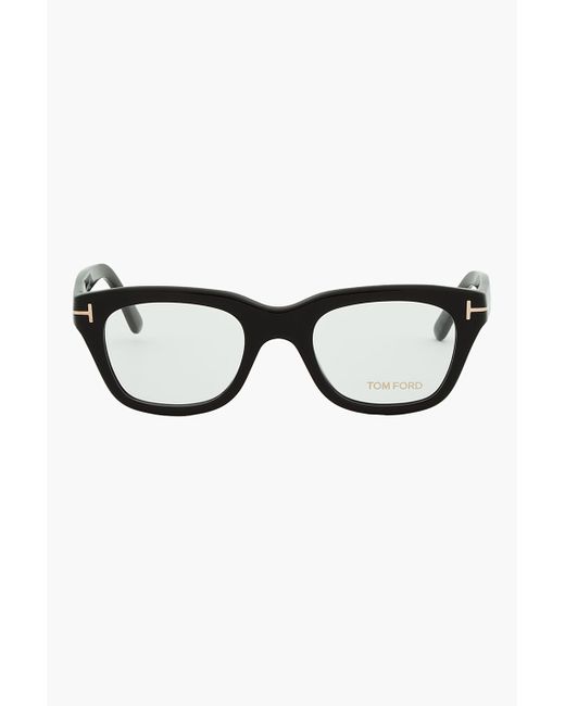 Tom Ford Black Thick Frame Cat Eye Glasses for men