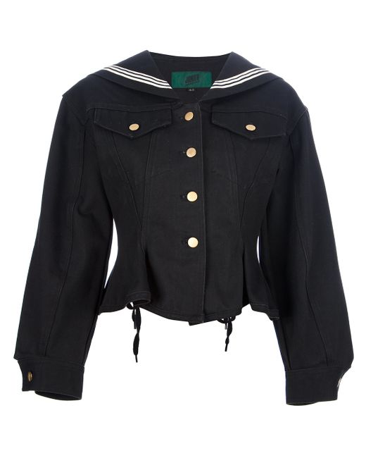 Jean Paul Gaultier Black Fitted Sailor Jacket