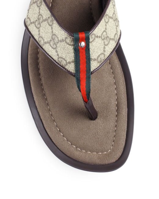 Gucci Thong Sandal in Gray for Men | Lyst