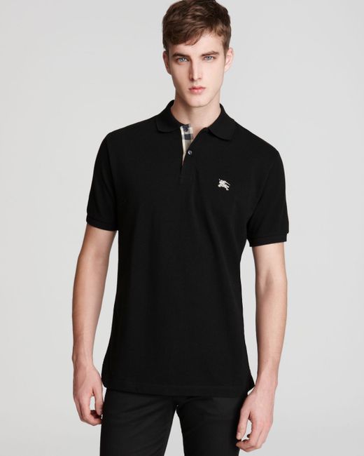 Burberry Brit Classic Fit Short Sleeve Polo in Black for Men | Lyst