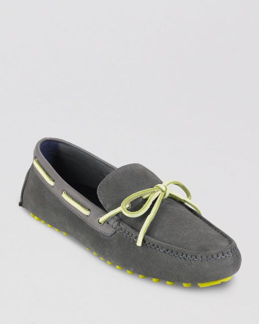 Cole Haan Air Grant Suede Moc Driving Loafers in Natural for  display picture 1