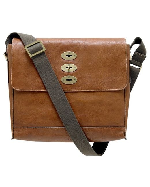 Mulberry Brown Brynmore Natural Leather Messenger Bag for men