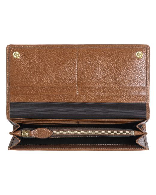 Mulberry Daria Continental Wallet in Brown | Lyst