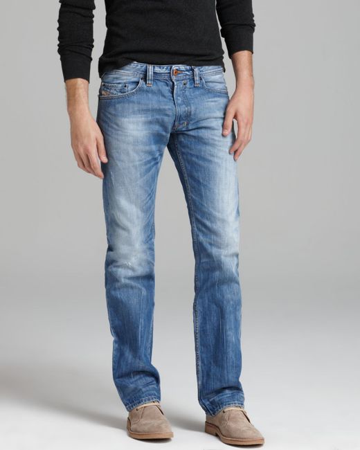 DIESEL Jeans - Safado Straight Fit In Sky in Blue for Men | Lyst