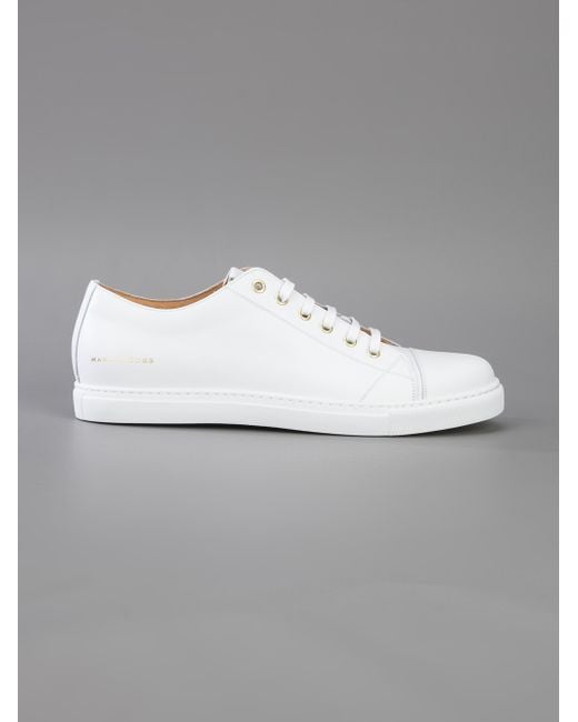 Cordelia Tulipaner eksegese Marc Jacobs Leather Lace-Up Sneaker in White for Men | Lyst