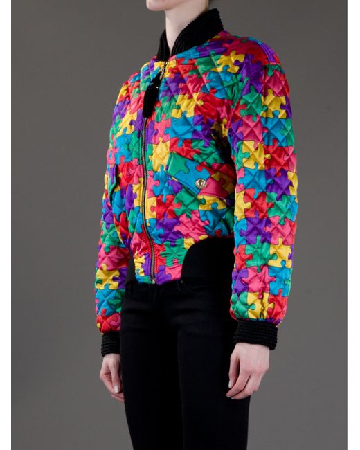 Moschino Puzzle Quilt Jacket | Lyst