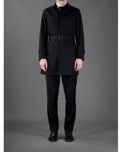 Mens belted mac deals