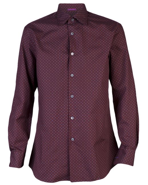 Paul Smith Purple Polka Dot Shirt for men