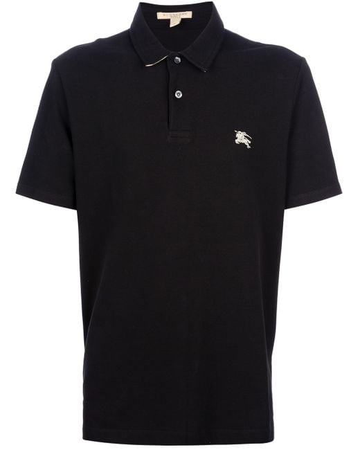 Burberry Brit Short Sleeve Polo Shirt in Black for Men | Lyst