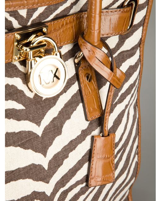Michael kors best sale zebra print tote