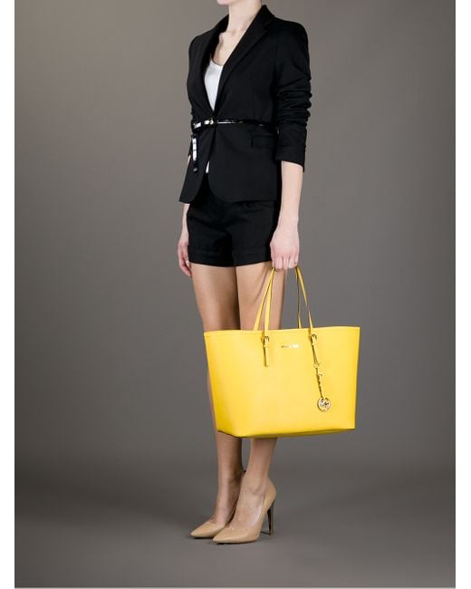Michael kors yellow tote bag hot sale