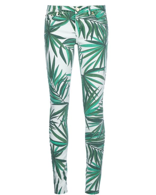 Michael Kors Palm Leaf Print Trouser in Green | Lyst