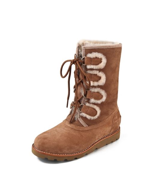 UGG Brown Rommy Lace Up Boots