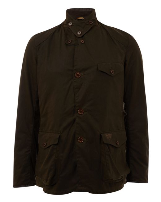 Barbour Olive Bond Commander Wax Cotton Jacket in Khaki for Men (olive ...