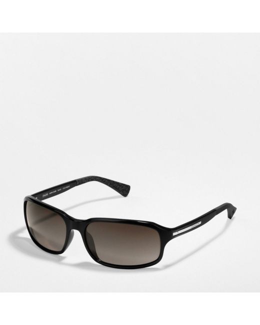 COACH Gavin Sunglasses in Black for Men | Lyst
