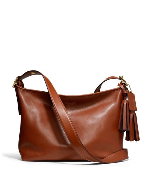 COACH Brown Legacy Eastwest Duffle in Leather