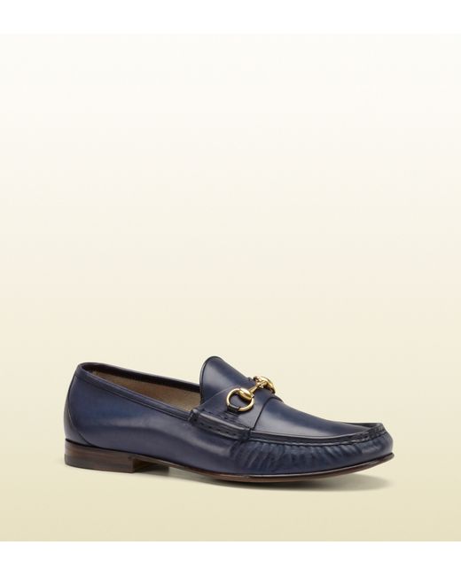 Gucci Blue 1953 Horsebit Loafer In Leather for men