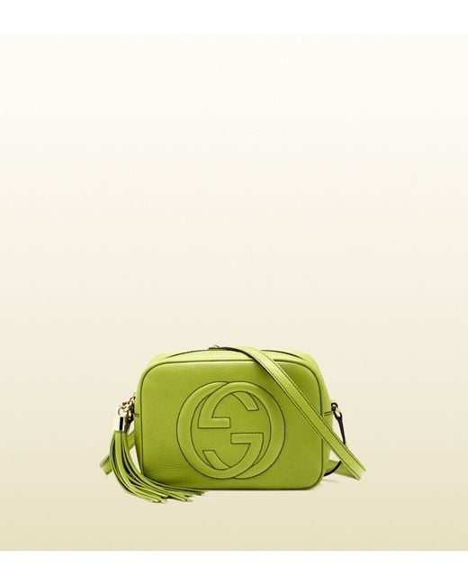 Gucci Soho Apple Green Leather Disco Bag
