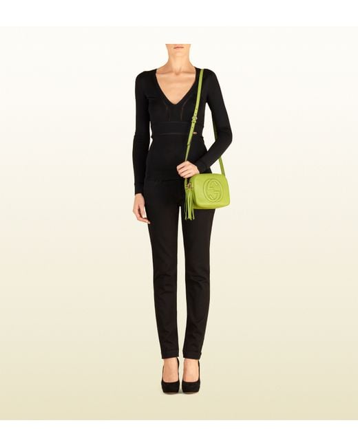 Gucci Soho Apple Green Leather Disco Bag Lyst UK