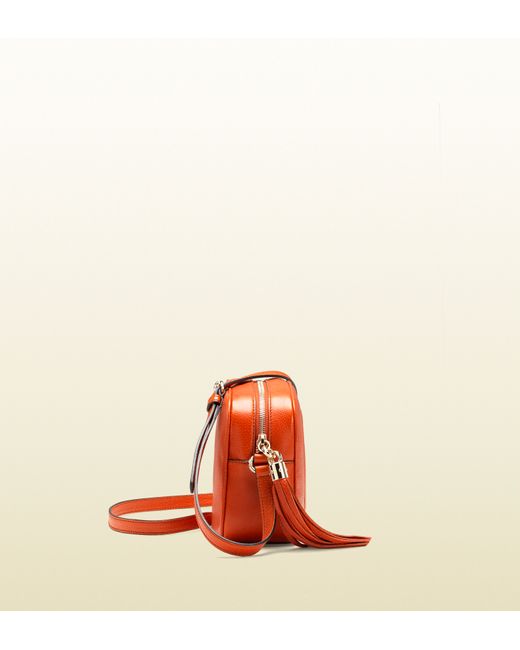Gucci Orange Soho Leather Disco Bag