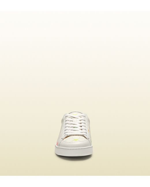 Gucci Brooklyn Gg Supreme Stars Canvas Sneaker in White for Men | Lyst