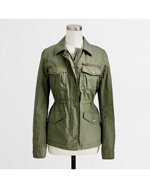 J.Crew Factory Ripstop Utility Jacket in Green | Lyst