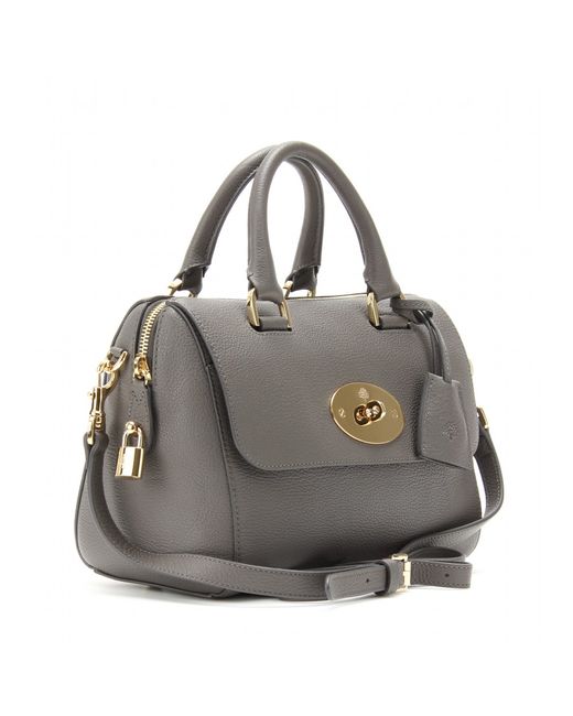 Mulberry Gray Small Del Rey Leather Tote