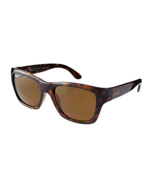 Ray-Ban Polarized Wayfarer Sunglasses in Brown for Men | Lyst