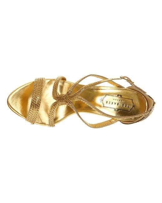 ted baker heels gold