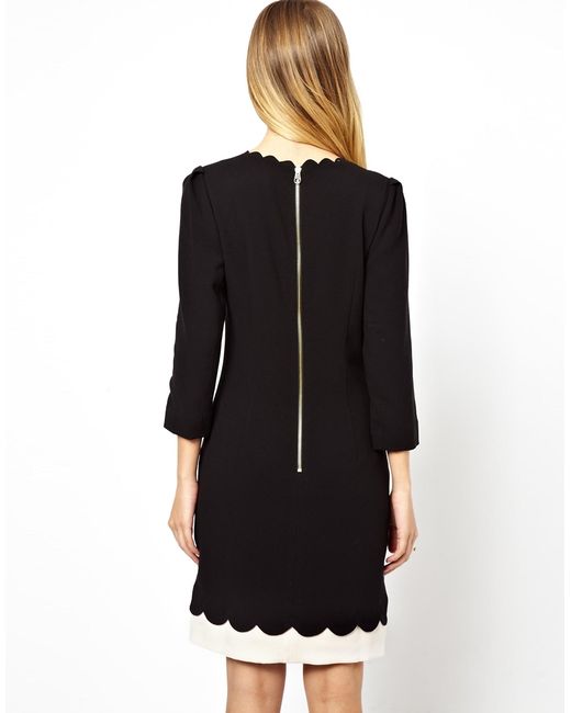 ted baker black shift dress