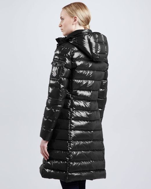 moncler aphrotiti shiny quilted down coat w/fur hood moncler aphrotiti shiny quilted down coat w/fur hood
