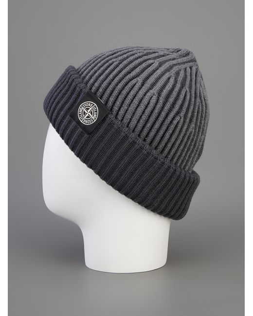 Ribbed Beanie in Grey (Gray) for Men 